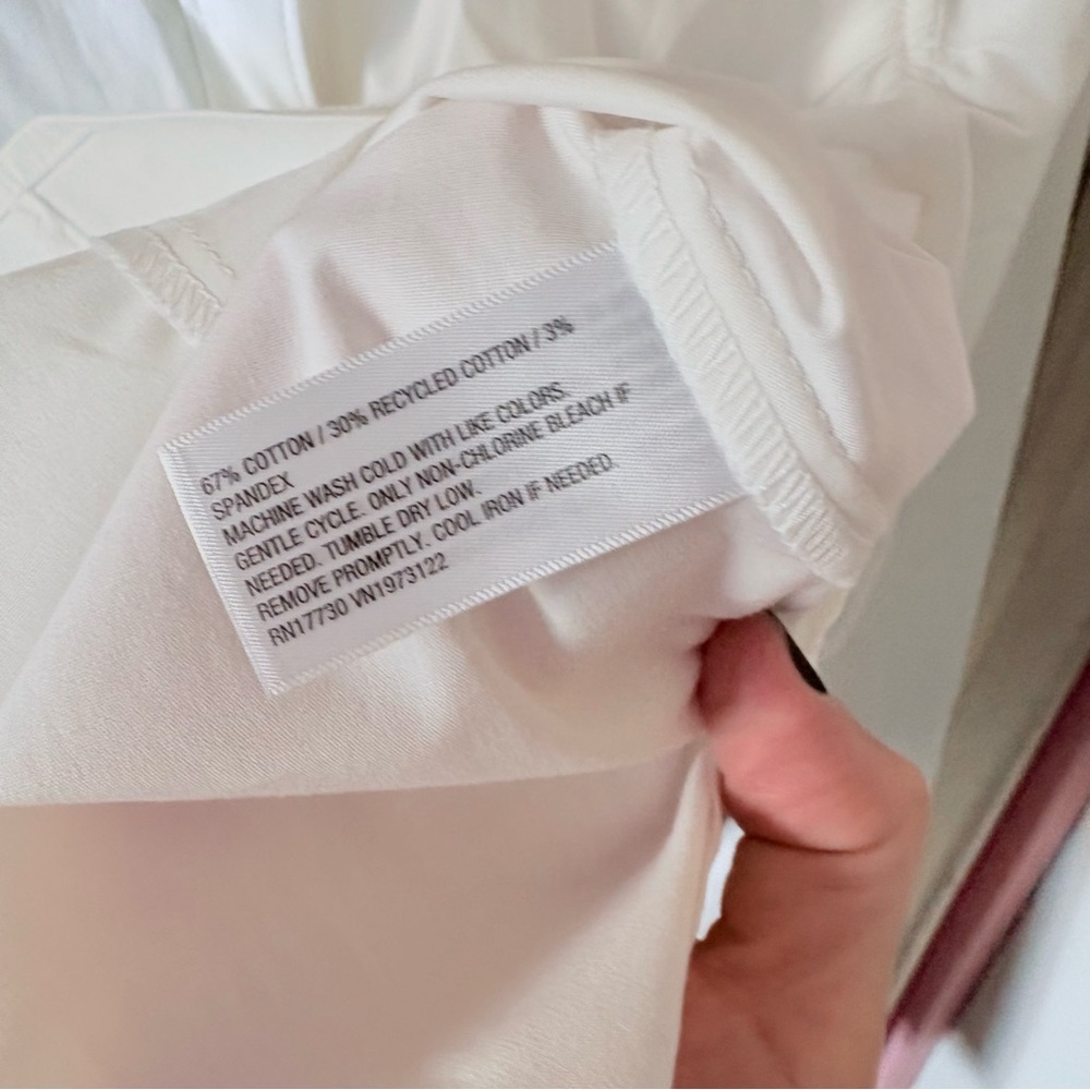 Universal Thread White Fitted Cotton Button Down … - image 4